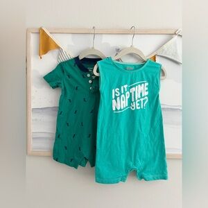 • two 12 month one pieces •